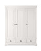 EXCLUSIVE COLLECTION: KING CHANTILLY 6 PIECE (THE LOT) BEDROOM SUITE + STOOL - WHITE - FREE SHIPPING