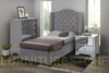 DOUBLE WANDA LINEN FABRIC UPHOLSTERED BED WITH 4 DRAWERS - ASSORTED COLOUR
