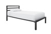 KING SINGLE CASEY METAL BED - CHOICE OF COLOURS