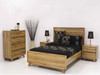 QUEEN INDIGO 4 PIECE (TALLBOY) BEDROOM SUITE - NATURAL