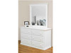 KING ANNISTON 5 PIECE (DRESSER) BEDROOM SUITE - ARCTIC