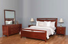 KING CLANTON  6 PIECE (THE LOT) BEDROOM SUITE - JARRAH