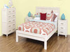 KING MARION 6 PIECE (THE LOT) BEDROOM SUITE - WHITEWASH