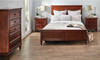 QUEEN FORT PAYNE BED FRAME ONLY - 1290(H) x 1690(W) - WARM OAK