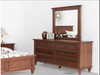 FORT PAYNE 5 DRESSER WITH MIRROR - 840(H) x 1540(W) - WARM OAK