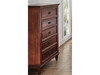 KING FORT PAYNE 6 PIECE (THE LOT) BEDROOM SUITE - WARM OAK