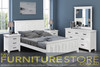 SYDNEYSIDE DOUBLE OR QUEEN 4 PIECE (TALLBOY) BEDROOM SUITE - ASSORTED PAINTED COLOURS