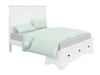 QUEEN AUSTIN TIMBER BED FRAME - WHITE