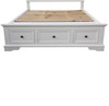 QUEEN AUSTIN TIMBER BED FRAME - WHITE