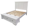 QUEEN AUSTIN 4 PIECE (TALLBOY) BEDROOM SUITE - WHITE