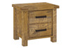 HOUSTON QUEEN 6 PIECE (DRESSER) BEDROOM SUITE WITH 2 UNDER BED DRAWERS - RUSTIC OAK