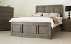 KING (AUSSIE MADE) LINDSAY TIMBER BED - ASSORTED STAINED COLOURS