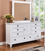 FLORENCE (AUSSIE MADE) 8 DRAWER AND 1 DOOR DRESSER WITH MIRROR - ASSORTED COLOURS