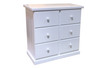 SIMPLY (AUSSIE MADE) LOWBOY 3+3 (6 DRAWERS) - WHITE