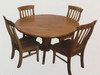 WYNNE 5 PIECE ROUND DINING SETTINGS - AS PICTURED