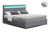 DOUBLE JOHNCARL GAS LIFT STORAGE BED - GREY