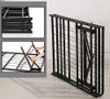 QUEEN CLEMENCE FOLDING METAL BED FRAME - BLACK