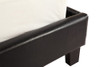 KING RUBEUS LEATHERETTE BED FRAME - BLACK