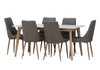 OSLO 5 PIECE DINING SETTINGS WITH MADDISON CHAIRS -900(L) X 900(W) TABLE (NOT AS PICTURED)- BEIGE