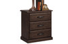 BUSHLAND  3 DRAWER BEDSIDE TABLE - ANTIQUE NIGHT