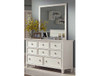 TEMPURA  KING 5 PIECE (DRESSER) BEDROOM SUITE (MODEL:20-1-13-1-18-1-3-11) - WHITE