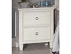 TEMPURA (044) DOUBLE OR QUEEN 3 PIECE (BEDSIDE) BEDROOM SUITE (MODEL-20-1-13-1-18-1-3-11) - WHITE