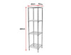 VERNE MODULAR WIRE STEEL SHELF - 1800(H) x 450(W) x 450(D) - COLOR AS PICTURED