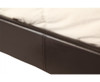 QUEEN MORRILTON LEATHERETTE BED FRAME - BROWN