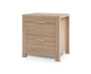 JOHNSON 2 DRAWER BEDSIDE TABLE - NATURAL