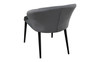 CIRCLE DINING CHAIR (1 x CHAIR ONLY) - GREY VELVET