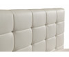 DOUBLE MIKYLINE LEATHER BED - WHITE
