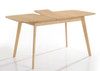 HARRIS SMALL EXTENSION DINING TABLE - 1200/1500(W) X 750(D) - NATURAL