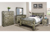 LEGIONS QUEEN OR DOUBLE 4 PIECE (TALLBOY) BEDROOM SUITE - GREYWASH