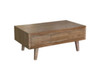 OHKLAHOMA TIMBER COFFEE TABLE - 1350(W) X 750(D) - AS PICTURED