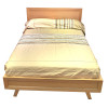 QUEEN KARI HARDWOOD BED - ASSORTED COLOURS