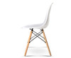 EVERLEE (SET OF 2) RETRO BENCH WOOD DINING CHAIR - WHITE