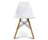 EVERLEE (SET OF 2) RETRO BENCH WOOD DINING CHAIR - WHITE