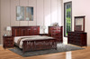 SYDNEYSIDE KING 5 PIECE (DRESSER) BEDROOM SUITE - WALNUT