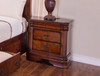 WATERFORD QUEEN 3 PIECE (BEDSIDE) BEDROOM SUITE WITH UNDERBED STORAGE - BURNISHED CHERRY