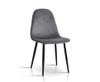 PARKSON (SET OF 4) VELVET FABRIC DINING CHAIR - DARK GREY