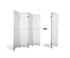 ROLLY  ROOM DIVIDER PRIVACY SCREEN  FOLDABLE 4  PARTITION STAND -  WHITE