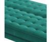 CHARLESTON 3 SEATER VELVET FABRIC SOFA BED  - GREEN