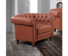 SHILOAH SINGLE SEATER  PU LEATHER  SOFA - BROWN