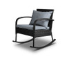 CLARENCE INDOOR/ OUTDOOR ROCKING CHAIR  - BLACK