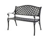 BEGONIA OUTDOOR  2 SEATER  BENCH WITH ARMREST - BLACK