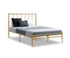 DOUBLE RALPH METAL BED - GOLD