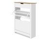 LENDER  SHOE CABINET STORAGE RACKS - TWO TONE