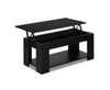 MECHANICAL COFFEE TABLE WITH LIFT-TOP - 980(W) x 500(D) - BLACK