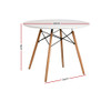 POLARIS ROUND DINING TABLE  900(DIA) - WHITE