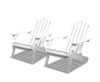 FAUNA (SET OF 2) OUTDOOR LOUNGE CHAIR - WHITE